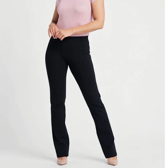 Betabrand Straight-Leg | Classic Dress Pant Yoga Pants (Black) Size Medium - Picture 9 of 10